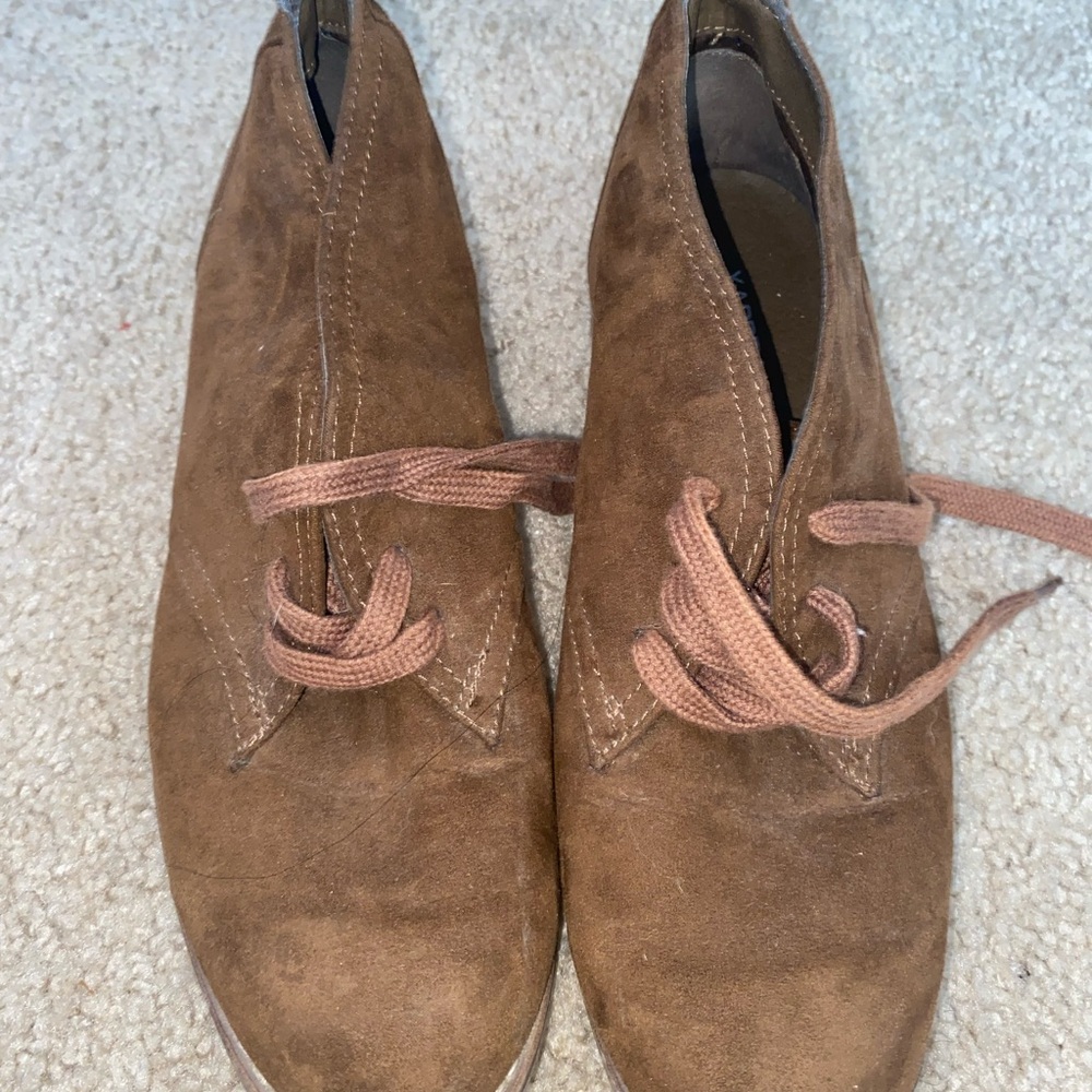 Xappeal Brown Suede Flats